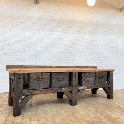 Early 20th Century Wooden Workbench for 