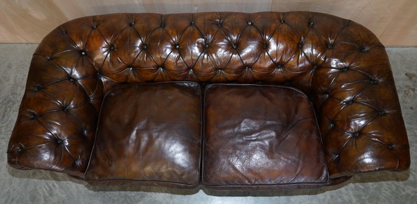 Antique Victorian Chesterfield Tufted, Antique Style Leather Sofas