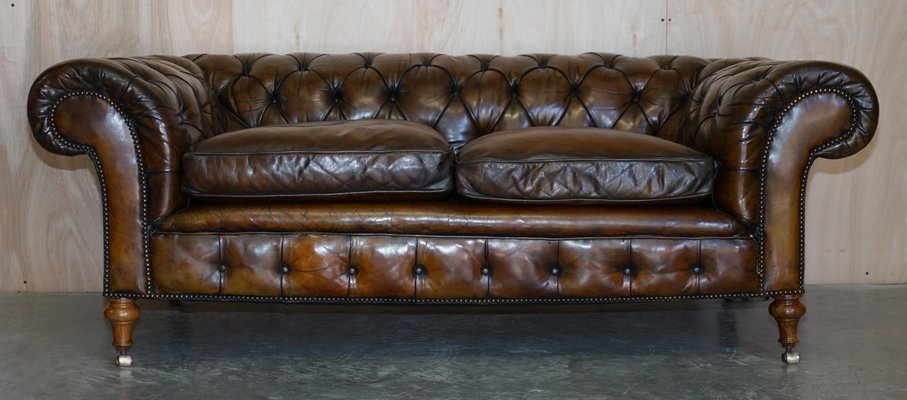 Antique Victorian Hardwood Framed, Antique Style Leather Sofas