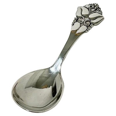 Small Danish Silver Tea Spoon by Johannes Siggaard, 1947 for sale