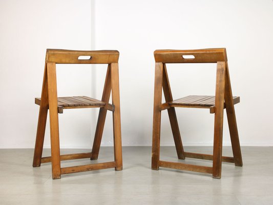 Set of Vintage Trieste Folding Chairs by Aldo Jacober for sale at
