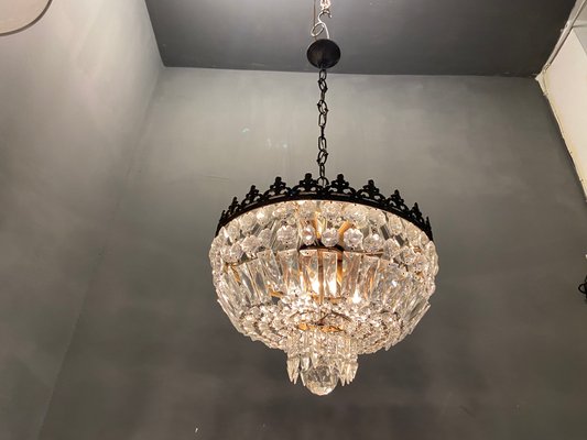 Vintage Crystal Light Pendant 1950s For At Pamono Vintage Crystal Light Pendant 1950s, Crystal Pendant Vintage Chandelier