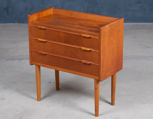 Danish Teak Dresser Or Nightstand, Vintage Danish Teak Dresser