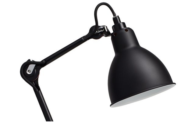 GRAS N°205 SWIVEL ADJUSTABLE TABLE OFFICE DESK BLACK LAMP MID CENTURY LED 