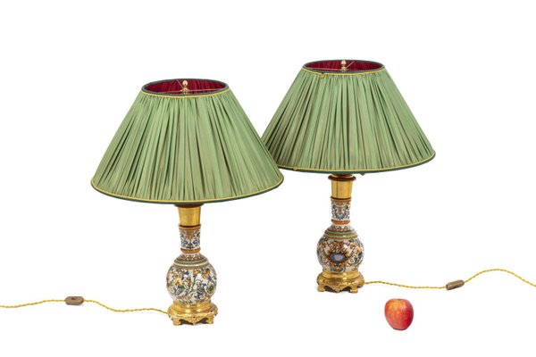 Antique Lamps in Gien Porcelain for sale at Pamono