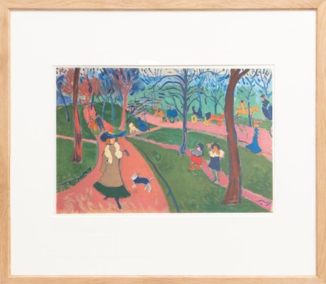 André Derain, Hyde Park, 1972, Color Lithograph, Framed for sale