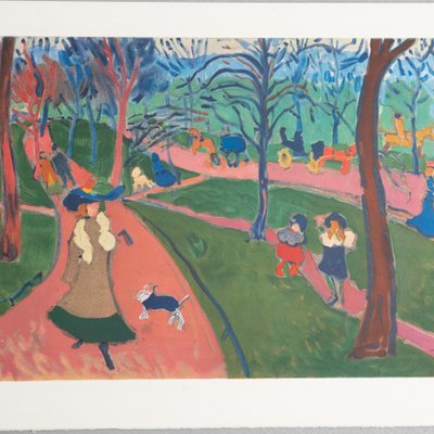 André Derain, Hyde Park, 1972, Color Lithograph, Framed for sale