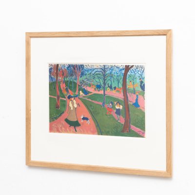 André Derain, Hyde Park, 1972, Color Lithograph, Framed for sale