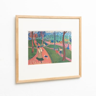 André Derain, Hyde Park, 1972, Color Lithograph, Framed for sale