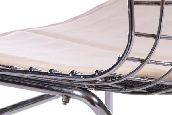 Taburete de bar Bertoia con cojín original de Harry Bertoia para