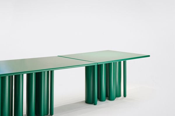 Green Matte Lacquer Dining Table by SoShiro for sale at Pamono