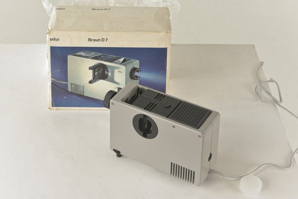 Projecteur et Visionneuse de Diapositives D7 par Robert Oberheim pour  Braun, Allemagne, 1970