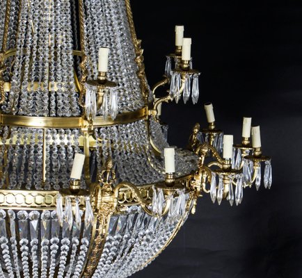 Louis Revival Cut Crystal 36 Light Tent, Chandelier Meaning In Spanish