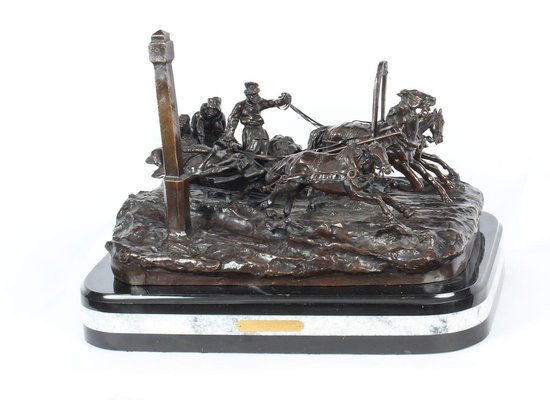 Abstract Surrealist Chariot Museum Quality Christy Auction Bronze Sculpture Sale 