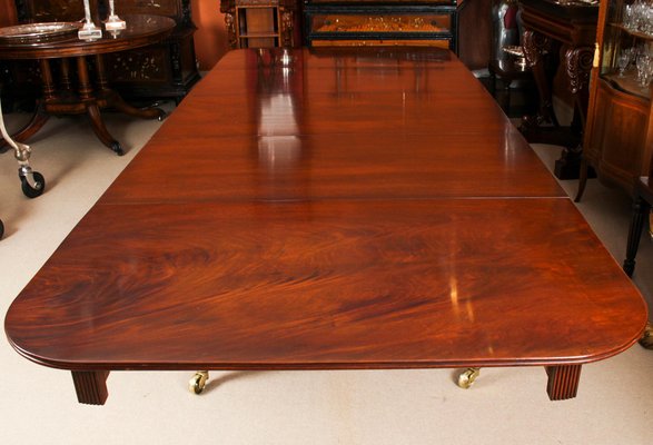 Regency Flame Mahogany Dining Table, 12 Foot Dining Table Seats How Many Pieces