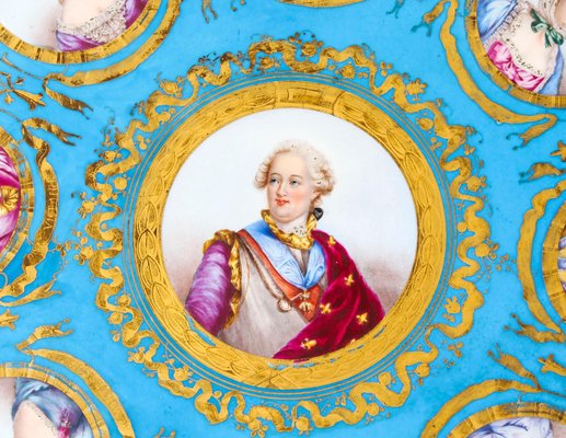 Assiette En Porcelaine De Sèvres Du XIXe Siècle - Vintage