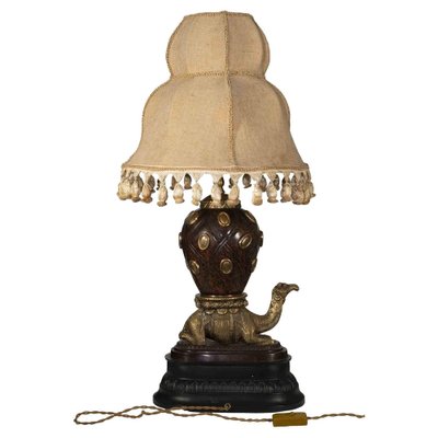 Vintage Orientalist Camel Table Lamp Mid 20th Century