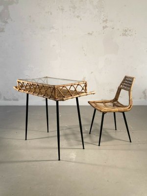 Bamboo desk chair sales