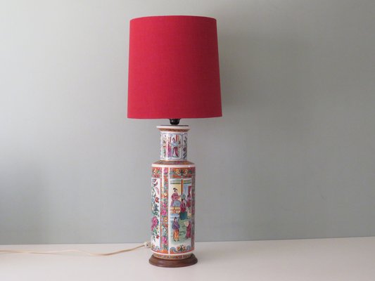 Lámpara mesa grande pantalla personalizada hecha a mano venta Pamono