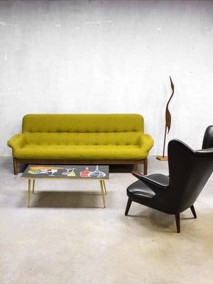 Mid Century Danish Mellow Yellow Sofa for sale at Pamono