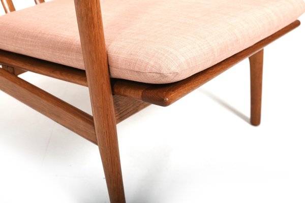 Mid Century Easy Chair In Solid Oak, Ikea Solid Oak Furniture