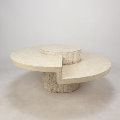 Mactan Stone By Magnussen Ponte 1980s, Magnussen Side Table