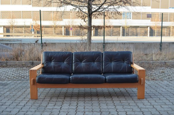 Vintage Leather Bonanza Sofa by Esko Pajamies for Asko for sale at