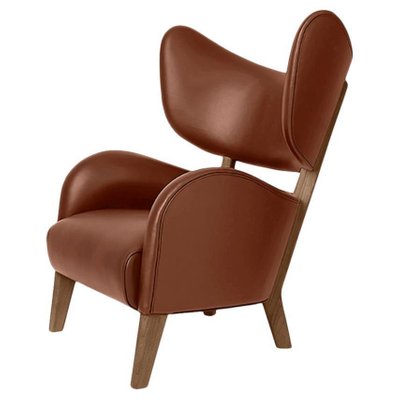 Brown Leather Smoked Oak My Own Chair, Leather Lounge Chairs Canada