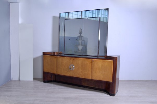Art deco mirrored sideboard deals