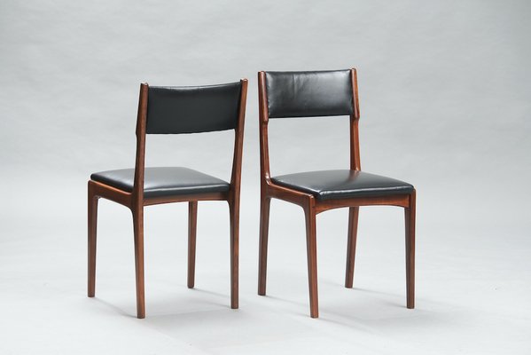 Mid Century Modern Walnut Dining Chairs, Walnut Dining Chairs Set Of 6