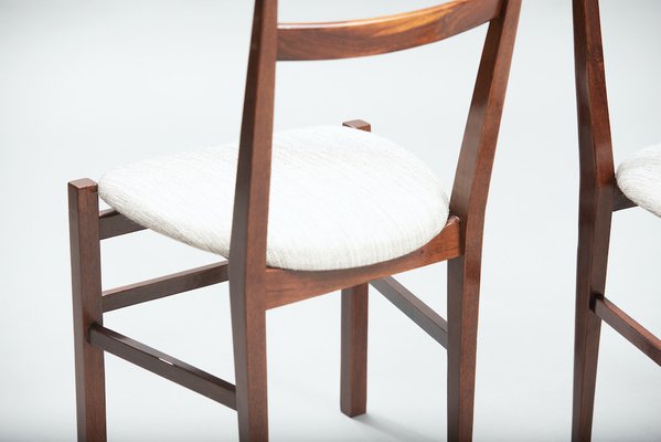 Mid Century Modern High Back Wenge, Mid Century Danish Modern High Back Dining Chairs