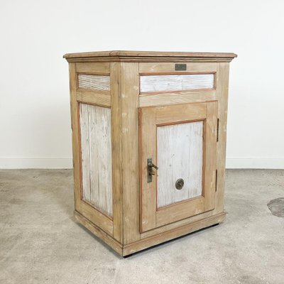 Big Antique Ice Fridge Cabinet In, Console Table X Basel