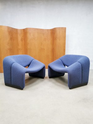 Mid Century Dutch F598 Groovy M Easy Chair by Pierre Paulin for