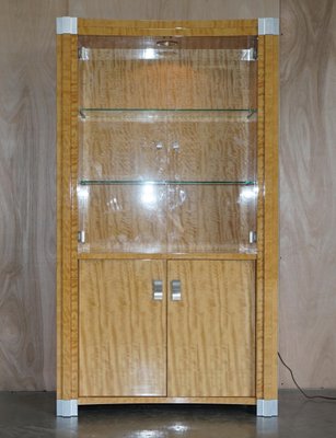 A Burr Satinwood Giorgio Collection Drinks Cabinet A Burr Satinwood Giorgio Collection Drinks Cabinet