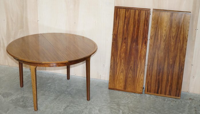 Mid-Century Danish Modern Hardwood Extending Dining Table from C J