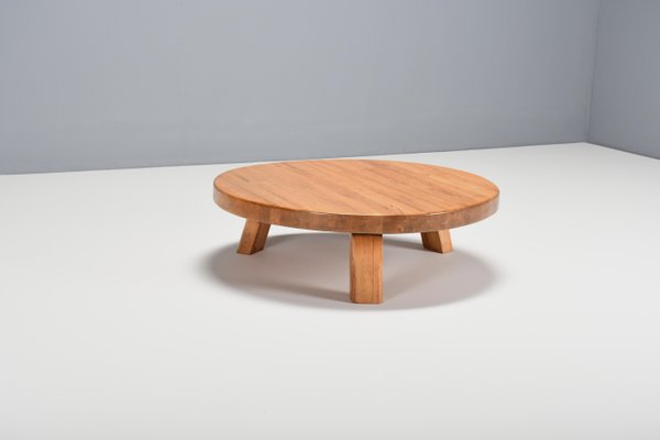 Round French Artis Coffee Table In, Solid Timber Coffee Table Round