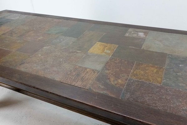 Stone tile top coffee table deals
