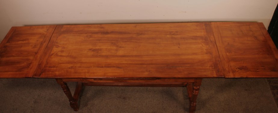 Tavolo allungabile in legno antico stile industriale gambe in