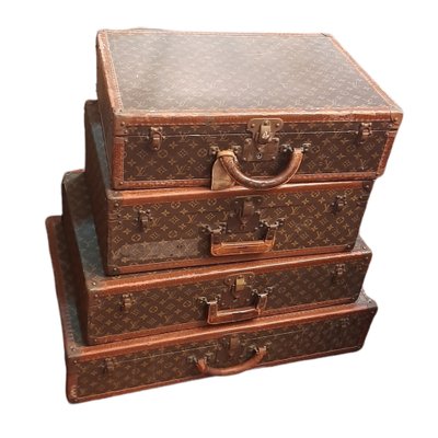Pyramid Suitcases from Louis Vuitton, Set of 4 for sale at Pamono