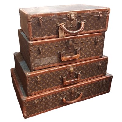 Vintage Suitcase from Louis Vuitton, Early 1900s for sale at Pamono