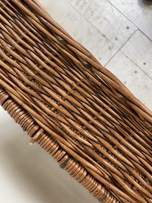 Panière De Boulangerie En Osier Tressé – Début 20ème – Avec Poignée