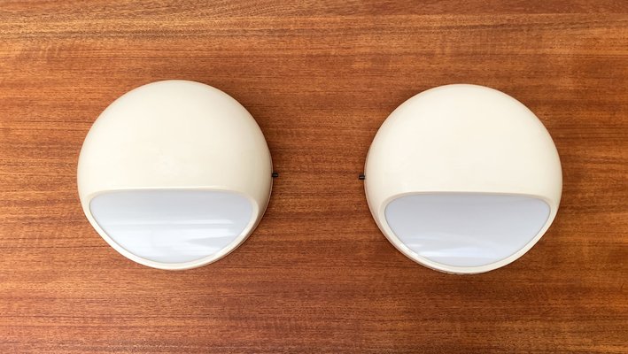 Mid-Century Italian Space Age Wall Lamps by Gerd Lange for Kartell