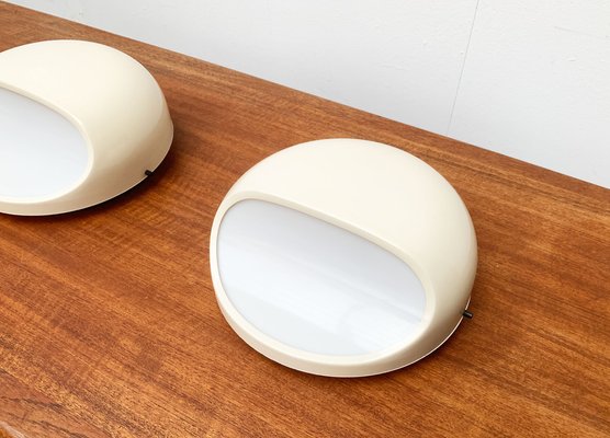 Mid-Century Italian Space Age Wall Lamps by Gerd Lange for Kartell