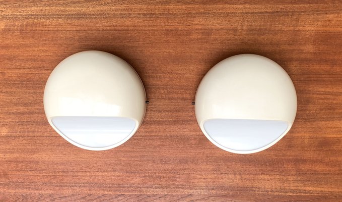 Mid-Century Italian Space Age Wall Lamps by Gerd Lange for Kartell