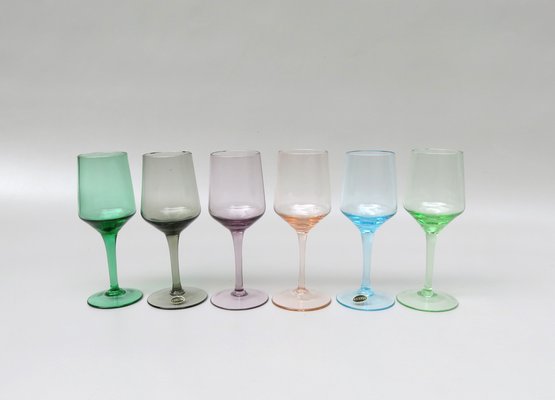 Bicchieri da liquore colorati, set di 6 in vendita su Pamono