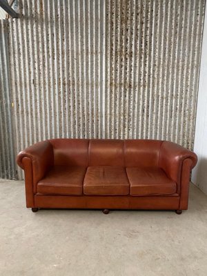 Antique Sofa In Leather For At Pamono, 80 Inch Brown Leather Sofa