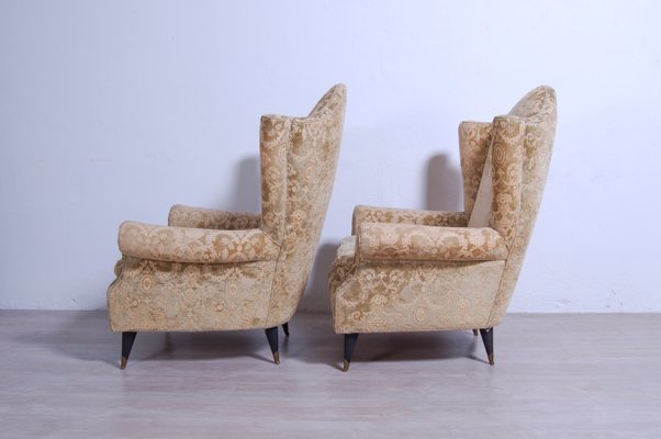 Damask on sale wingback chair