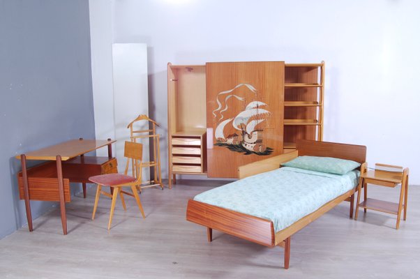 Bedroom Furniture 1950s Set of 6