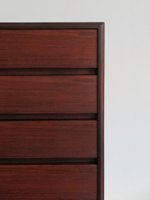 Scandinavian Chest of Drawers in Dark Wood, 1950s for sale at Pamono