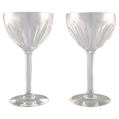 French Wine Glasses in Crystal, 1940, Set of 8 for sale at Pamono